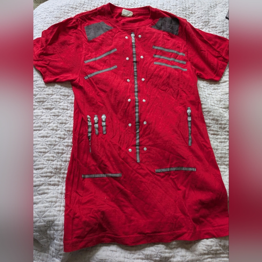 HALLOWEEN? Michael Jackson Beat It Red Jacket Tuxedo Tee